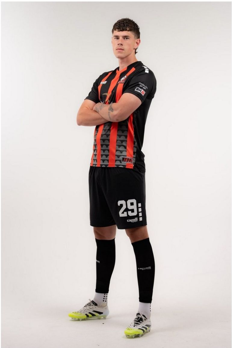 Joep in het tenue van Des Moines Menace
